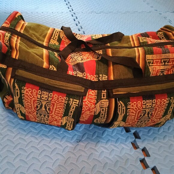 Unisex Peruvian Briefcase Andean Blanket Cusco - Picture 1 of 7